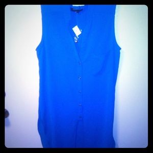 Sleeveless Shirt dress